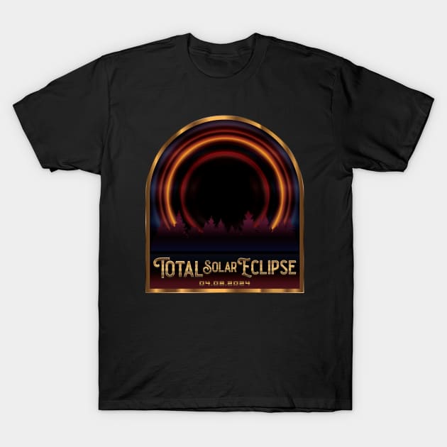 Total Solar Eclipse 2024 - Astronomy T-Shirt by Whimsical Thinker